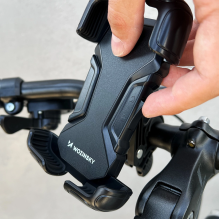 Wozinsky strong phone holder for the handlebar of a bicycle, motorcycle, scooters black (WBHBK6)