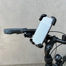 Wozinsky strong phone holder for the handlebar of a bicycle, motorcycle, scooters black (WBHBK6)