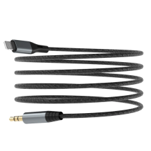 Dudao audio cable Lightning - mini jack 3.5mm 1m gray (L11PRO)