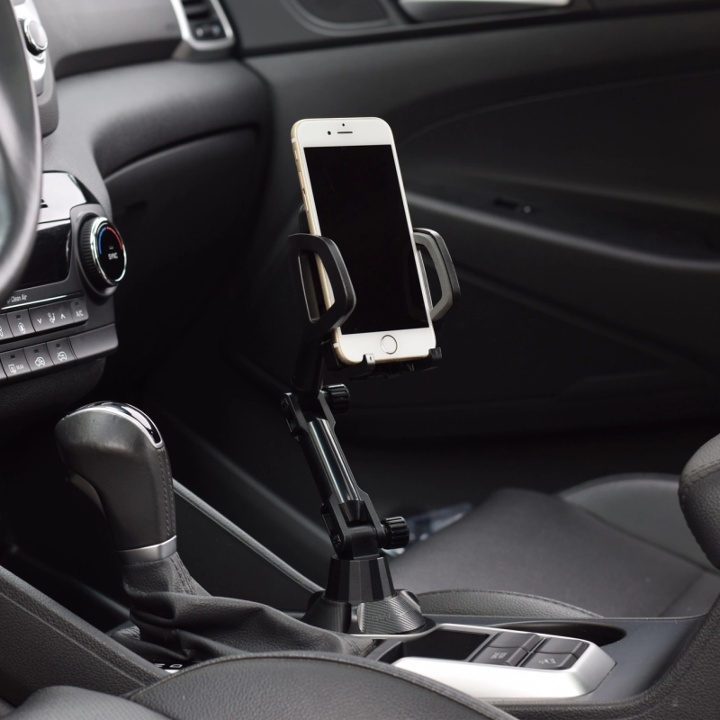 Smartphone car holder for cup holder black