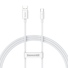 Baseus Superior Series SUPERVOOC USB-A to USB-C 65W 1m cable white