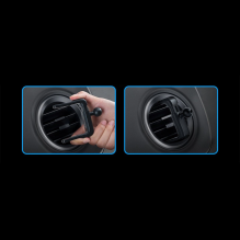 Baseus Metal AgeⅡ gravity holder for round car air vent black (SUJS030001)