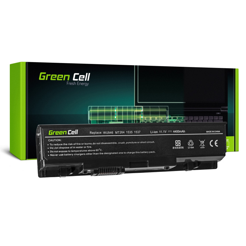 Green Cell Baterija WU946, skirta Dell Studio 1500 1535 1536 1537 1550 1555 1557 1558 PP33L