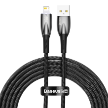 Baseus Glimmer Series cable USB-A - Lightning 480Mb / s 2.4A 2m black