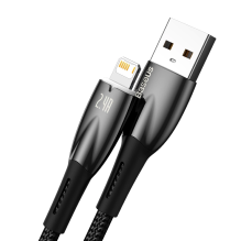 Baseus Glimmer Series cable USB-A - Lightning 480Mb / s 2.4A 2m black