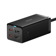 Baseus fast charger GaN5 Pro HUB HDMI 2 x USB-C / USB-A / HDMI 4K 30Hz 1.5m black + USB-C cable - USB-C 100W 40Gb / s (U