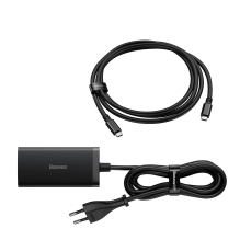 Baseus fast charger GaN5 Pro HUB HDMI 2 x USB-C / USB-A / HDMI 4K 30Hz 1.5m black + USB-C cable - USB-C 100W 40Gb / s (U