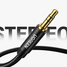 Ugreen audio cable AUX straight minijack 3.5 mm 1m black (AV112)