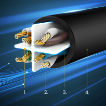 Ugreen LAN Ethernet U / UTP Cat. 6 1000Mbps 15m Black (NW102)