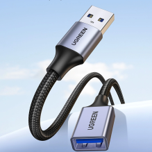 Ugreen extension cord adapter cable USB (male) - USB (female) 3.0 5Gb / s 2m gray (US115)