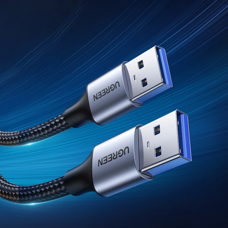 Ugreen cable USB cable - USB 3.0 5Gb / s 1m gray (US373)