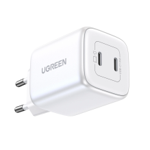 Quick charger GaN 2 x USB-C 45W QC PD Ugreen CD294 - white