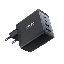 Joyroom GaN charger 67W 4 ports (2x USB, 2x USB C) black (TCG02) + USB C - USB C cable 100W 1.2m