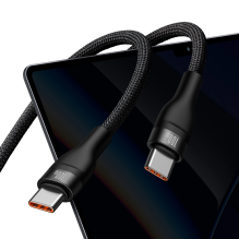 Baseus Flash Series Ⅱ Fast Charging Cable 2in1 USB-C - 2xUSB-C 100W 1.5m black