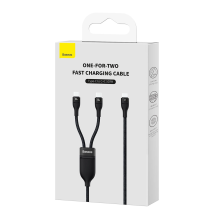 Baseus Flash Series Ⅱ Fast Charging Cable 2in1 USB-C - 2xUSB-C 100W 1.5m black