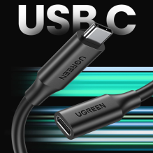 Ugreen 10387 USB-C - USB-C PD QC cable 4K 60Hz 100W 5A 10Gb / s 1m - black