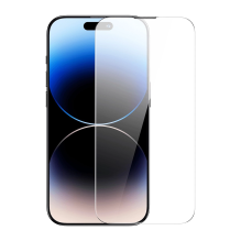 Baseus Full Screen Tempered Glass for iPhone 14 Pro Max with Speaker Cover 0.4mm + Mounting Kit