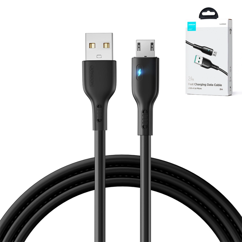 Joyroom Premium Series A13 USB-A / micro USB 2.4A cable 2m - black