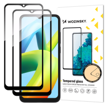 Wozinsky Full Glue Tempered Glass 2x Tempered Glass For Xiaomi Redmi A2 / Redmi A1 9H Full Screen Full Cover With Black 