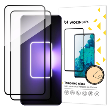 Wozinsky Full Glue Tempered Glass 2x Tempered Glass for Realme GT Neo 5 / Realme GT3 9H Full Screen Black Frame Screen P