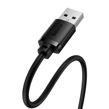 Extension cable USB 2.0 0.5m Baseus AirJoy Series - black