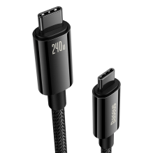 Baseus CAWJ040101 USB-C - USB-C cable 240W 480Mb / s 2m - black and gray