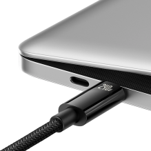 Baseus CAWJ040101 USB-C - USB-C cable 240W 480Mb / s 2m - black and gray