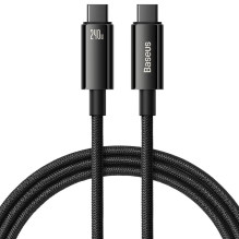 Baseus CAWJ040001 USB-C - USB-C cable 240W 480Mb / s 1m - black