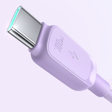 Joyroom Multi-Color Series A14 USB-C / USB-C 100W Cable 1.2m - Purple