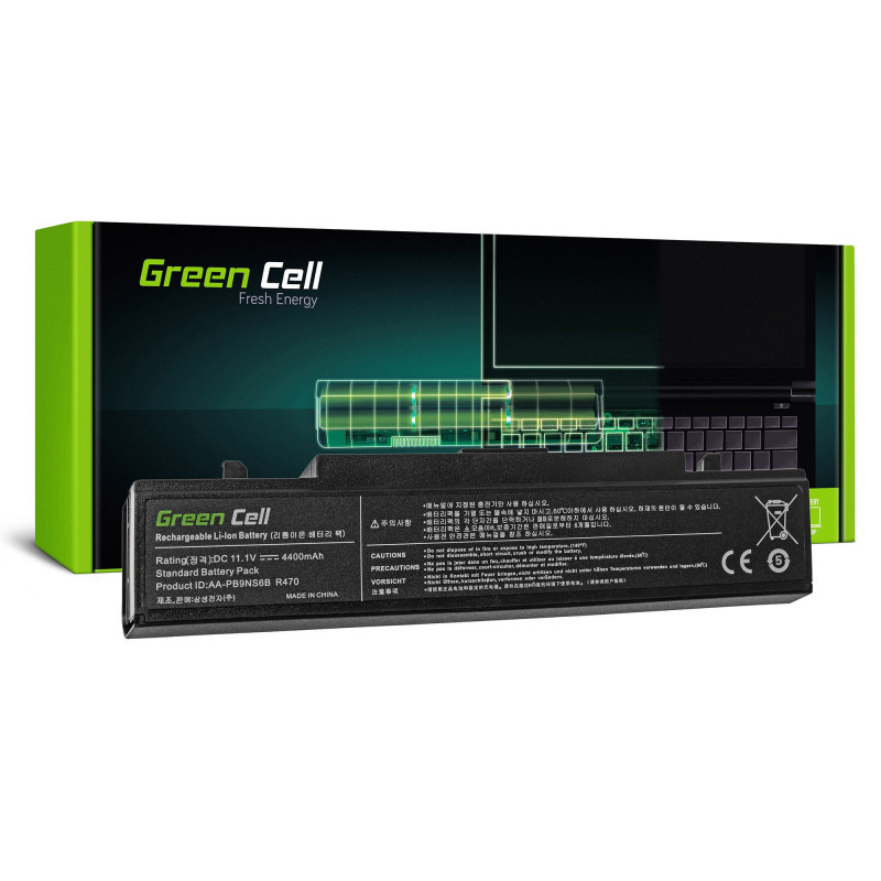 Žalios spalvos elementas AA-PB9NC6B AA-PB9NS6B, skirtas Samsung R519 R522 R525 R530 R540 R580 R620 R780 RV510 RV511 NP30