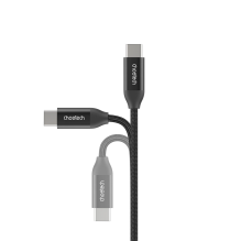 Choetech XCC-1035 USB-C - USB-C PD cable 240W 480Mb / s 1m - black