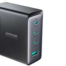 GaN 140W fast charger 3 x USB-C / USB-A Joyroom JR-TCG05EU - black + USB-C - USB-C 240W 1.2m cable