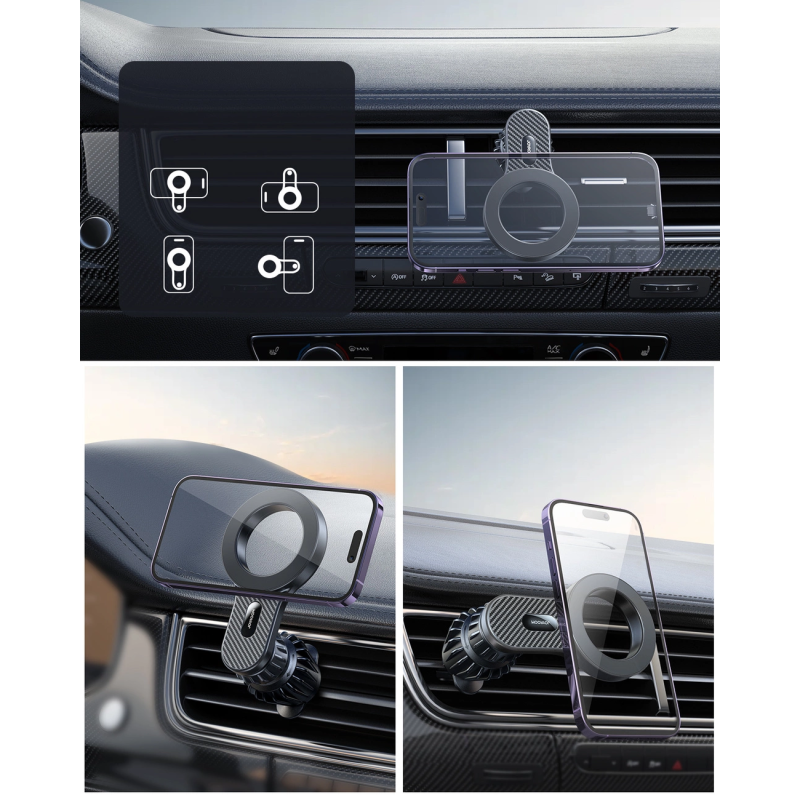 Magnetic car holder for iPhone with MagSafe Joyroom JR-ZS355 - black