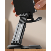 Joyroom JR-ZS371 foldable stand for phone and tablet with height adjustment - black