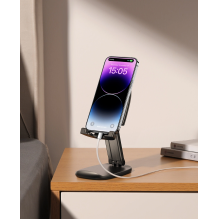 Joyroom JR-ZS371 foldable stand for phone and tablet with height adjustment - black