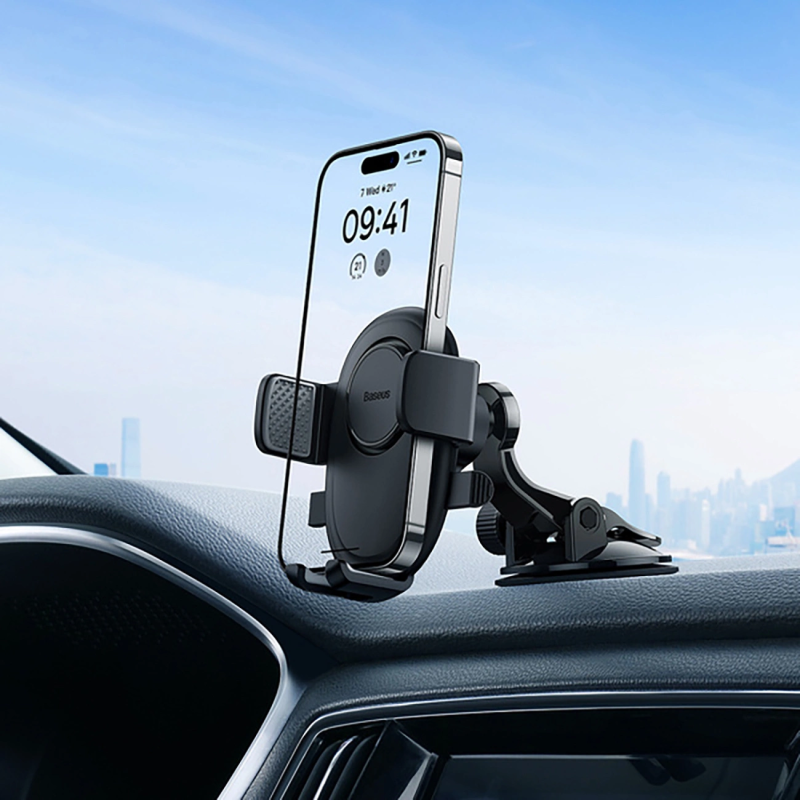 Baseus UltraControl Lite Series car phone holder - black