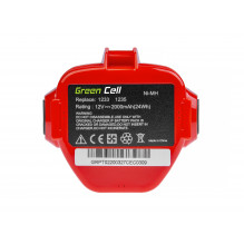 Green Cell baterija (2Ah 12V) 1220 1222 1233 1234 PA12, skirta Makita 1050D 4000 6227D 6270D 6271D 6313D 6317D 8271D Cel