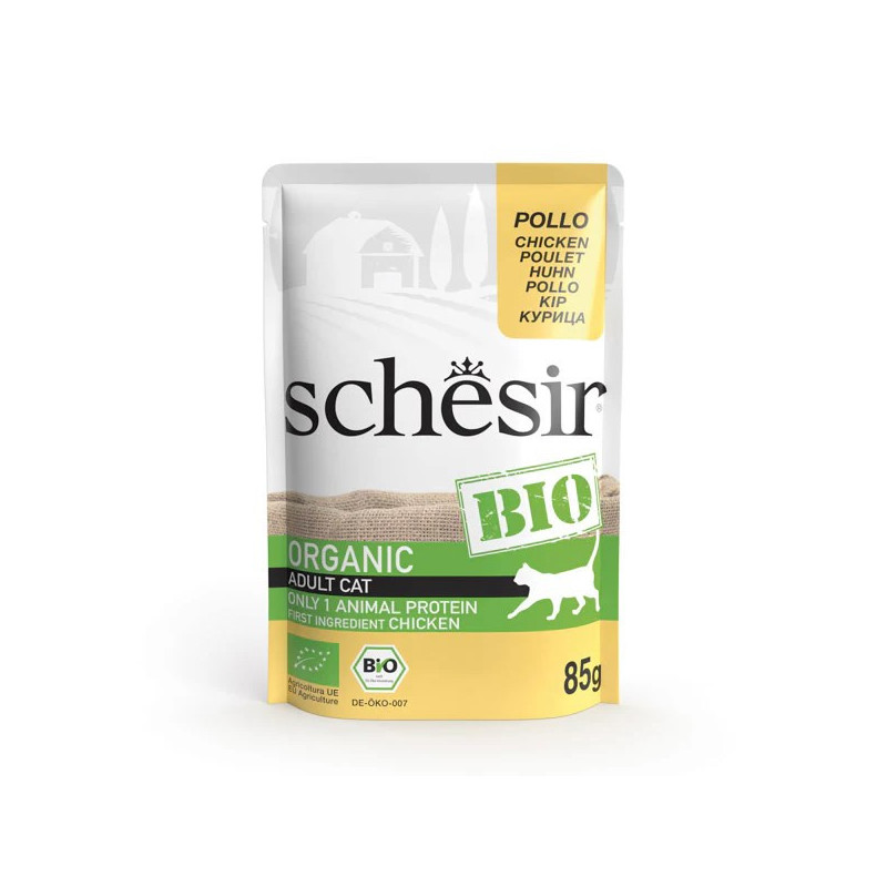 SCHESIR Bio Chicken in pate - wet cat food - 85g