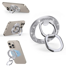 ESR Halolock MagSafe ring stand for the phone - silver and glitter