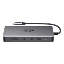 HUB Ugreen CM681 15978 13in1 USB-C - 2x USB-A 3.2 / 2x USB-A 3.0 / USB-C 3.2 / 2x HDMI / DisplayPort / RJ45 / SD and TF 