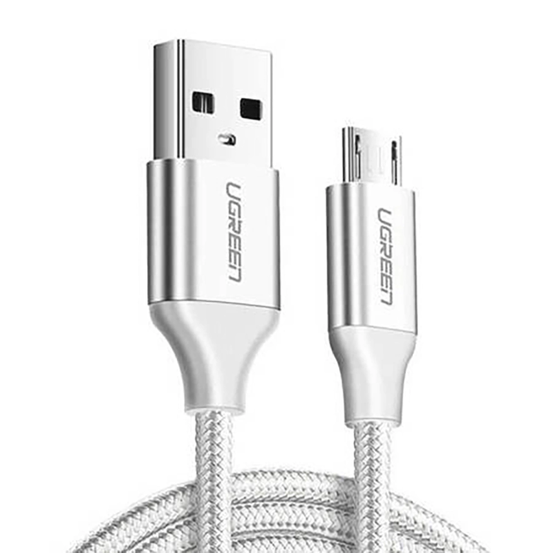 Ugreen US290 60152 USB-A / micro USB 2.4A 1.5m Cable - White