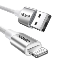 Ugreen US199 60162 USB-A / Lightning MFi Cable 1.5m - Silver