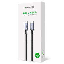 Ugreen US316 70428 USB-C - USB-C PD QC FCP Cable 100W 5A 480Mb / s 1.5m - Gray