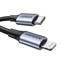 Ugreen US304 60759 Lightning - USB-C 2.0 MFi Cable 1m - Gray