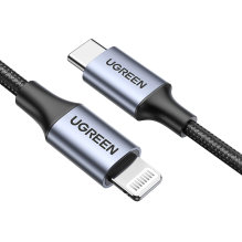 Ugreen US304 60759 Lightning - USB-C 2.0 MFi Cable 1m - Gray