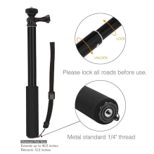 Tech-Protect monopad for GoPro Hero with selfie stick up to 92cm - black