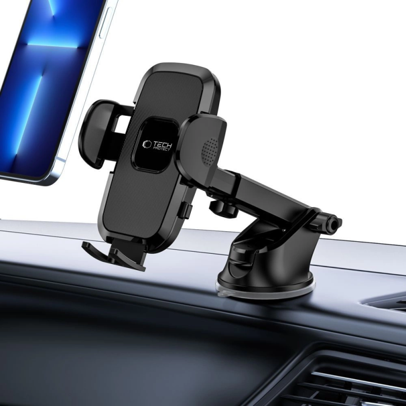 Tech-Protect V3 car phone holder for windshield / cockpit - black