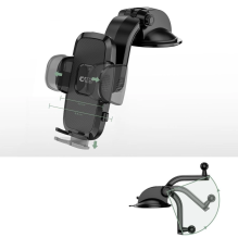 Tech-Protect V3 car phone holder in the cockpit - black