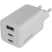 CANYON charger CU65ACC GaN 65W 2xPD 1xQC EU White