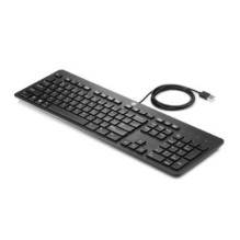 HP HP Slim USB Wired Keyboard - Smartcard - Black - EST (BULK of 10 pcs)